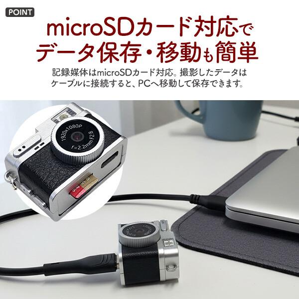 超小型ミニカメラ 動画対応 フラッシュ付き 超軽量 横幅わずか38mm