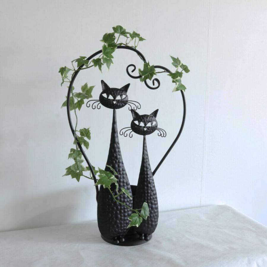 プランター おしゃれ ねこ 鉢 ガーデニング 花 屋内 屋外 アイアン
