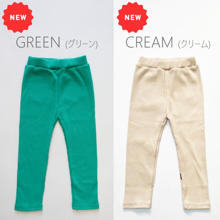 レギンス キッズ パンツ おしゃれ リブレギンス 80 90 100 110 120 130 レギパン ストレッチレギンス 子供服 10分丈 こども 女の子 男の子 コットン｜tooku｜26