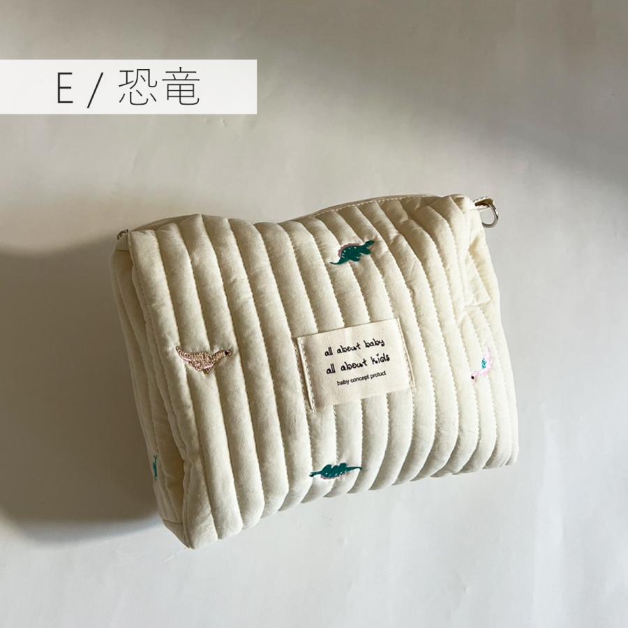 納期　今月中　レッスンバッグ お着替え袋　おむつポーツ　巾着袋　ヌビ　恐竜刺繍 入園入学セット 4点 恐竜 刺繍 ダイナソー ダークグレー ヌビ