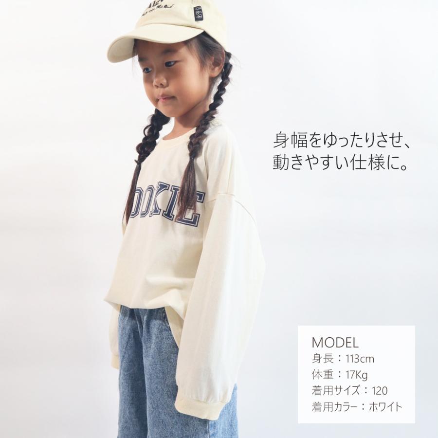 ロンT キッズ 男の子 女の子 長袖 Tシャツ 子供服 カットソー ゆったり 