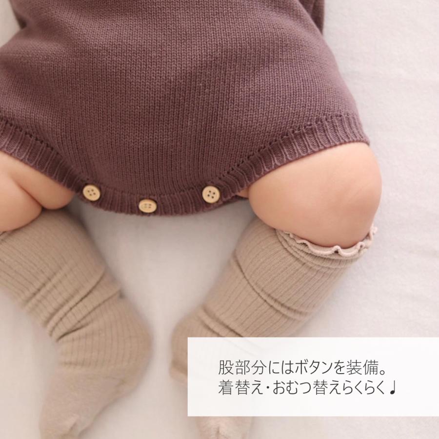 ベビー ロンパース サロペット 女の子 男の子 ベビー服 ニット