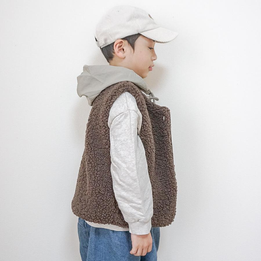 キッズベスト ボアベスト キッズ ベビー フリース ベスト 春 秋 冬