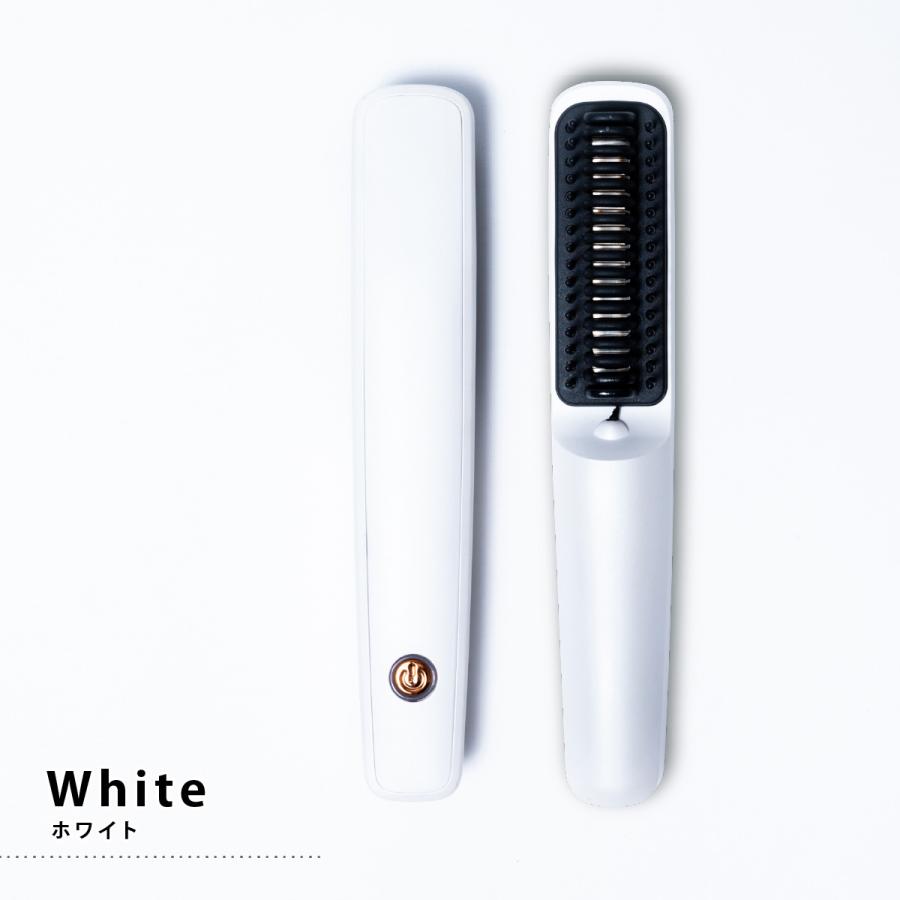 ヒートブラシ コードレス ストレート スリム ヘアアイロン ミニ