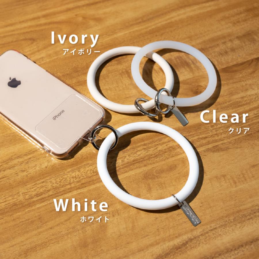 スマホ リングストラップ シリコン スマホストラップ