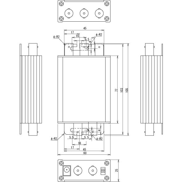 TAKEX（タケックス） 【AH-DU600】AHD・アナログ映像信号分配器 竹中