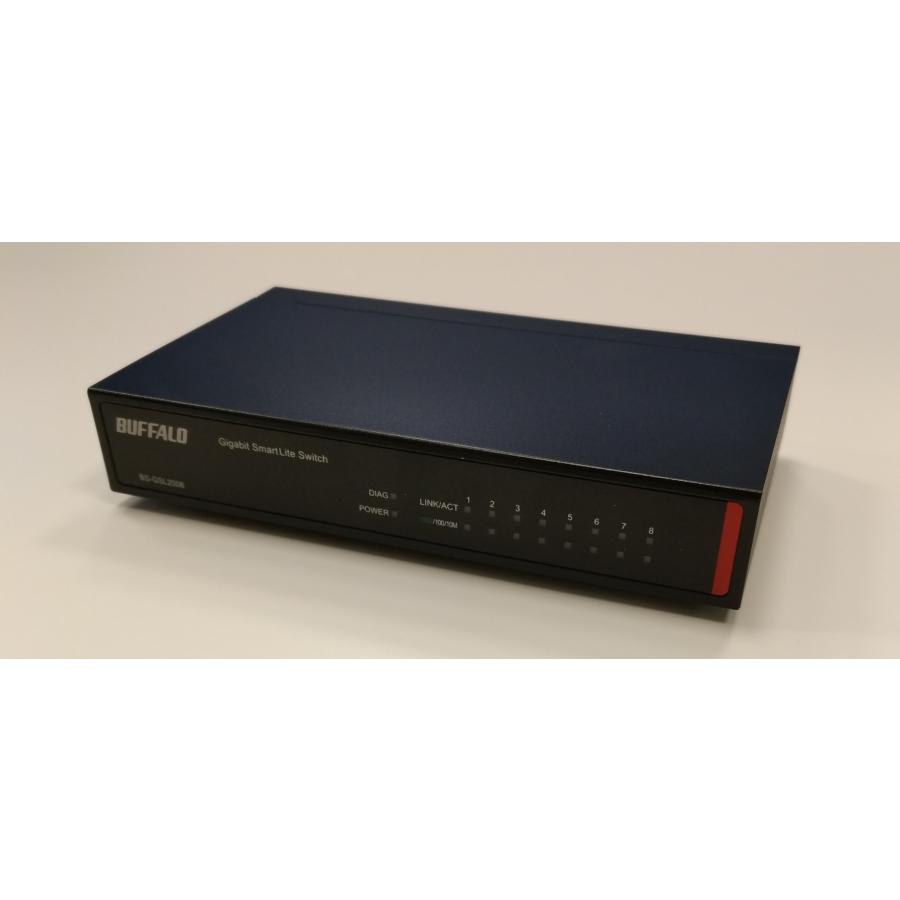 Buffalo - バッファロー BS-GSL2008Layer2 　8ポート BUFFALO BS-GSL2008 法人向け Giga対応 Layer2 スマートLiteスイッチ 8