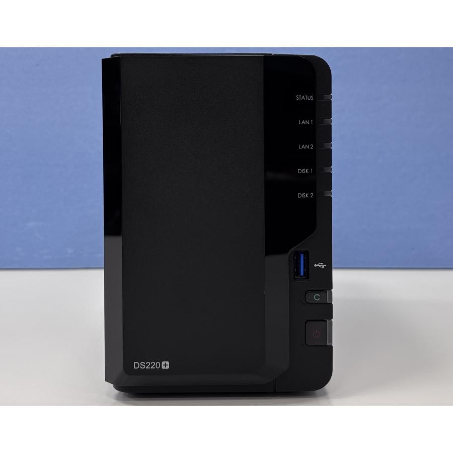 未使用　NAS Synology DiskStation DS220+ ブラック Synology DiskStation DS220+ ガイドブック付き 2ベイNAS 2年保証