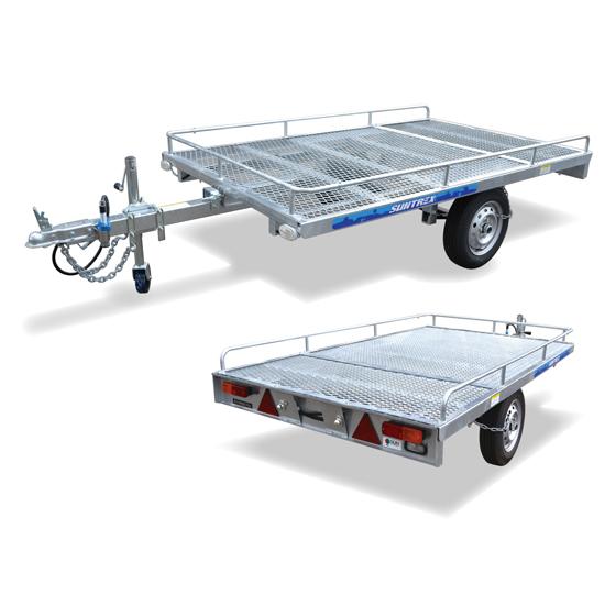 超希少ダンプ式【美品】SUNTREX　TD02T　軽トレーラー　マルチトレーラー　最大積載量350ｋｇ　江別市角山 超希少ダンプ式【美品】SUNTREX TD02T 軽トレーラー マルチトレーラー