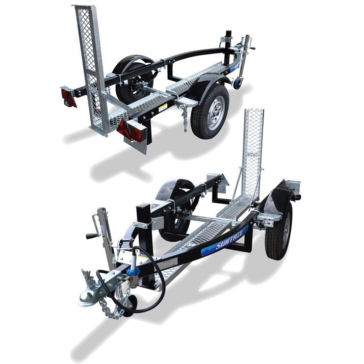 サントレックス バイク専用トレーラー TR-BD ブラックコート仕様 サントレックス バイク専用トレーラー TR-BD ブラックコート仕様