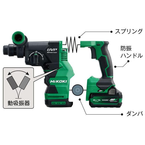 HiKOKI[ハイコーキ] マルチボルト36V-4.0Ah コードレスロータリハンマドリル（集じんタイプ）  DH3628DB (2WPZ) | HiKOKI | 03