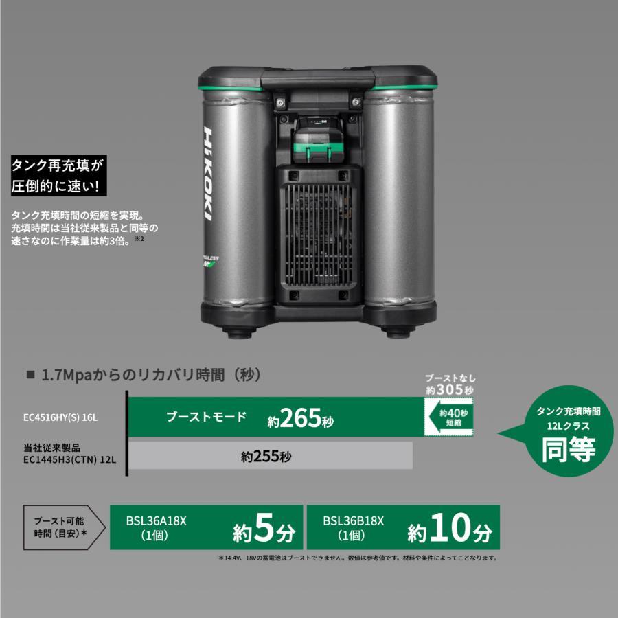 ハイコーキ HIKOKI EC4516HY 高圧コンプレッサー 中古品 【ハンズクラフト宜野湾店】 HiKOKI（ハイコーキ） EC4516HY(S) 高圧専用 コンプレッサー 100V