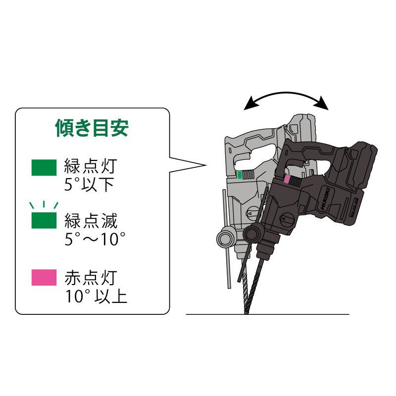HiKOKI[ハイコーキ] マルチボルト36V-4.0Ah コードレスロータリハンマドリル（集じんタイプ）  DH3628DB (2WPZ) | HiKOKI | 05
