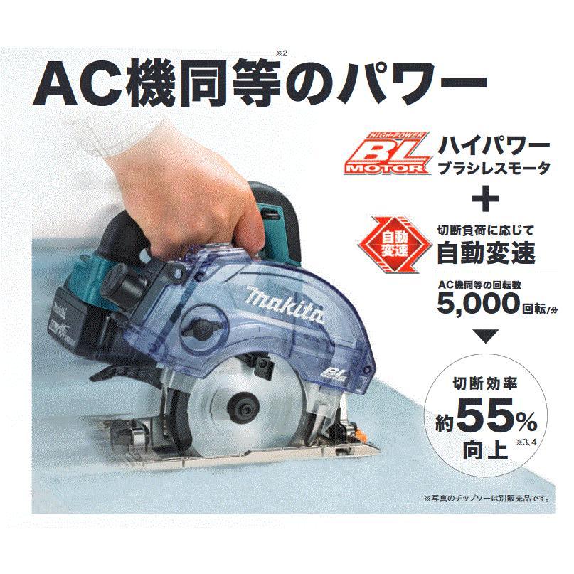 マキタ（makita） 18V 125mm充電式防じんマルノコ KS513DZ チップソー
