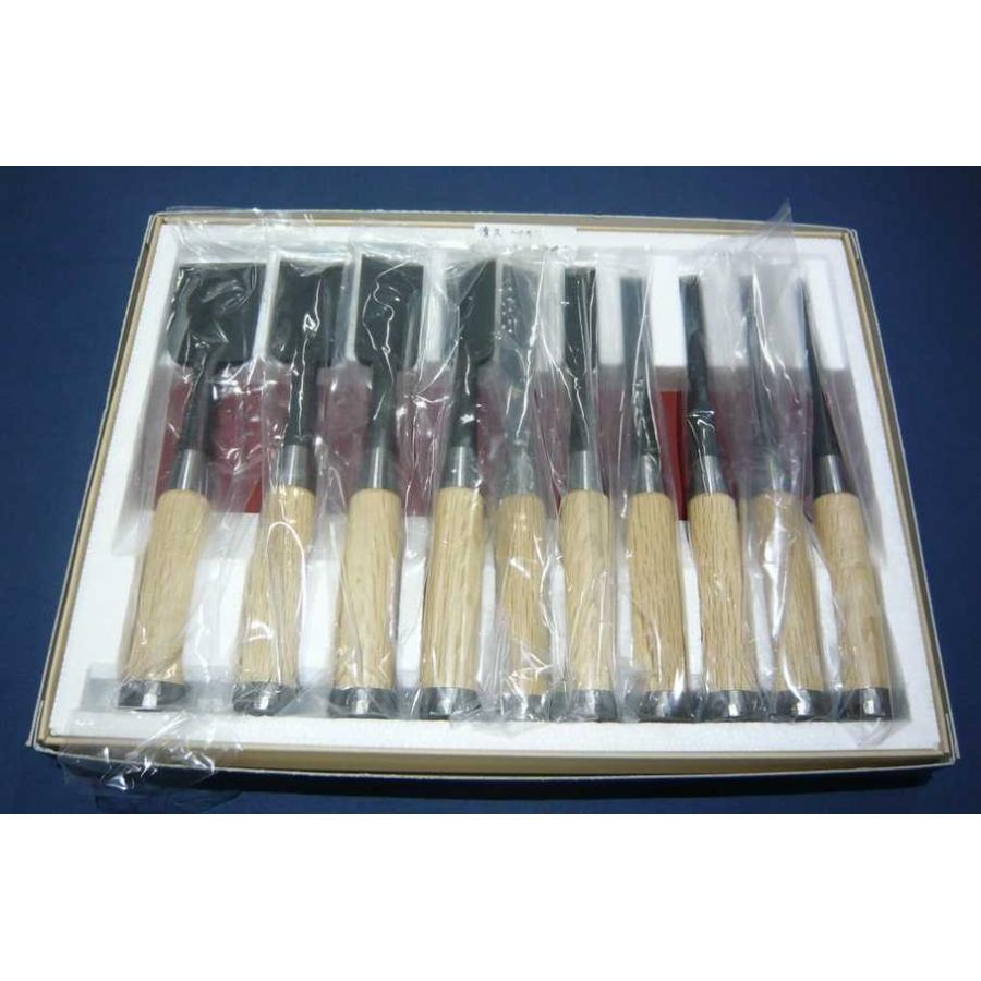 組鑿 清久 しのぎ鑿 白樫 10本組 : ToolMate別館 Yahoo!店 - 通販