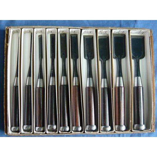 組鑿 是秀 面取 追入 黒檀柄 十本組 : ToolMate別館 Yahoo!店 - 通販