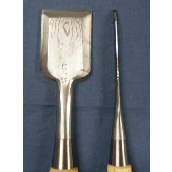 国慶作 竹節 追入鑿 10本組 壱組 白樫柄 国慶作 竹節 追入鑿 10本組 壱