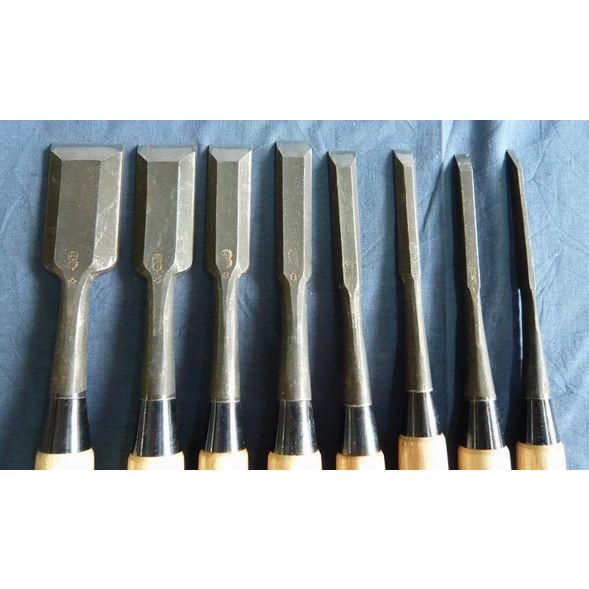 組鑿 長弘 白樫柄 八本組 : osahiro-shiro8 : ToolMate別館 Yahoo!店 