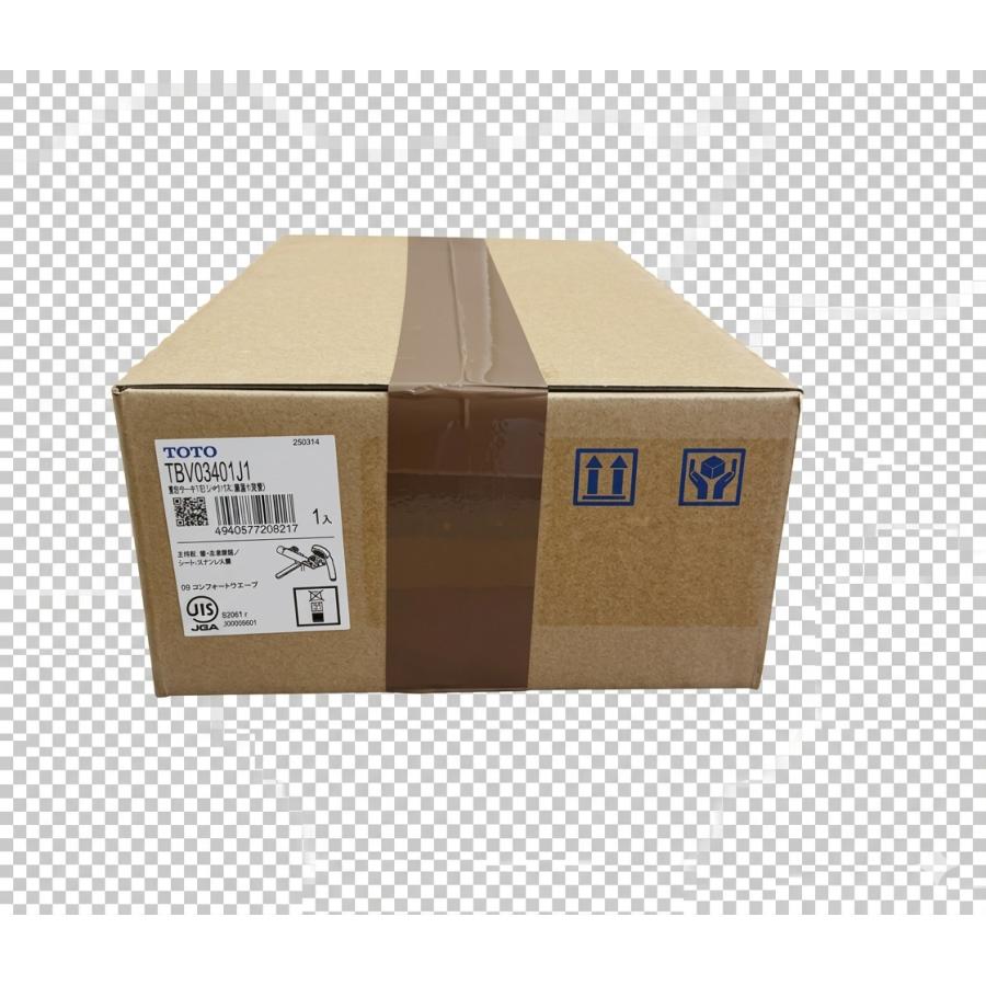 TOTO 004☆未使用品☆TOTO 浴室用水栓 TBV03401J1 壁付サーモスタット