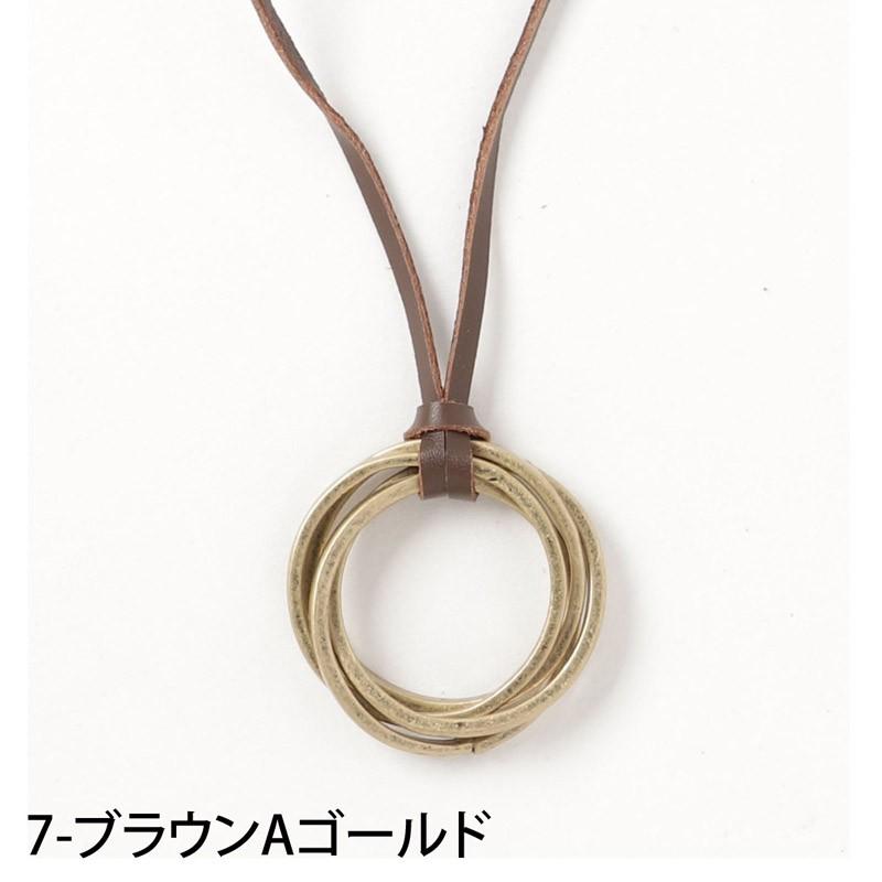 ネックレス メンズ アクセサリー リングネックレス ダブルリング