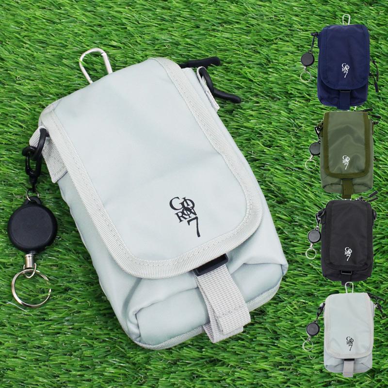 ゴルフ マルチポーチ ボールケース スマホ収納可能 メンズ 距離計