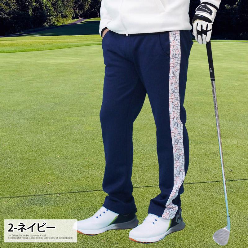 ゴルフパンツ メンズ ゴルフウェア 暖かい 裏起毛フリース ストレッチ