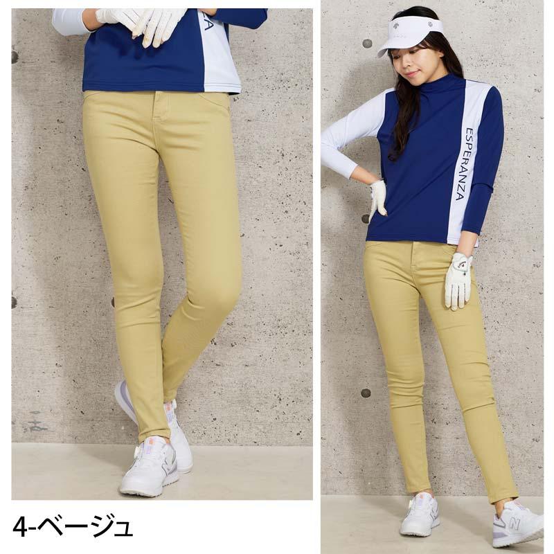 ゴルフパンツ レディース ゴルフウェア ストレッチ 無地 ゴルフパンツ レディース ゴルフウェア ストレッチ 無地