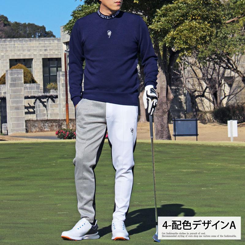 ゴルフパンツ メンズ ゴルフウェア GIORNO SEVEN ジョルノセブン 配色