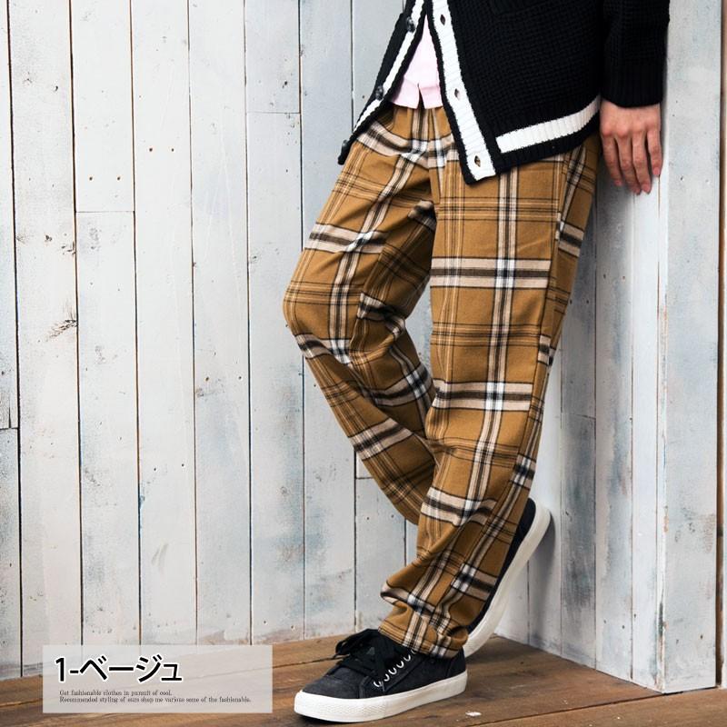 ワイドパンツ メンズ チェックパンツ テーパードパンツ イージーパンツ バギーパンツ タータンチェック柄 カジュアルパンツ ボトムス ゴルフウェア Bottoms 52 Inase Casualinase カジュアルイナセ 通販 Yahoo ショッピング