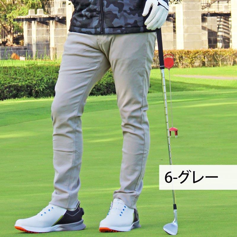 ラッセルノ ゴルフ ストレッチ スキニー カーゴ ロングパンツ ホワイト L 5 ゴルフパンツメンズ スキニーパンツ ホワイト ストレッチ ロングパンツ