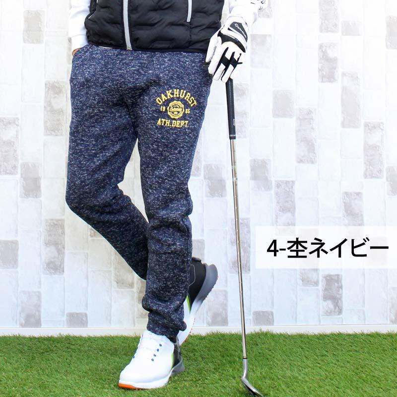 ゴルフパンツ メンズ 裏起毛 暖かニットフリース ゴルフウェア
