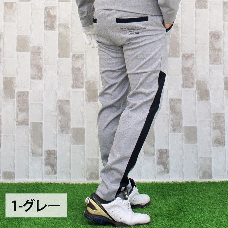 ゴルフパンツ メンズ ゴルフウェア ストレッチ ジャージ サイドライン