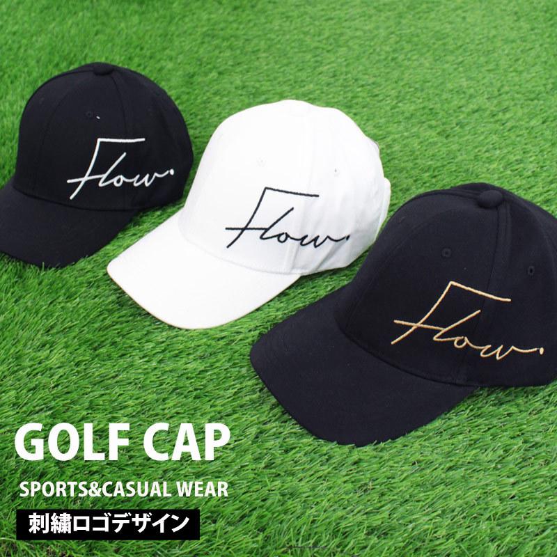 極美品 Clubhaus Golf ロゴキャップ 刺繍ロゴ ホワイト 白 帽子 ゴルフ キャップ メンズ ゴルフウェア 帽子 ロゴ刺繍 ローキャップ