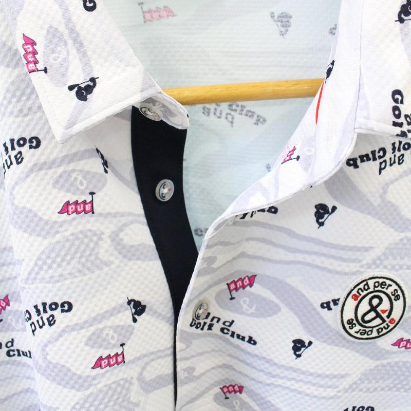 and per se アンパスィ ゴルフウェア メンズ ポロシャツ 半袖