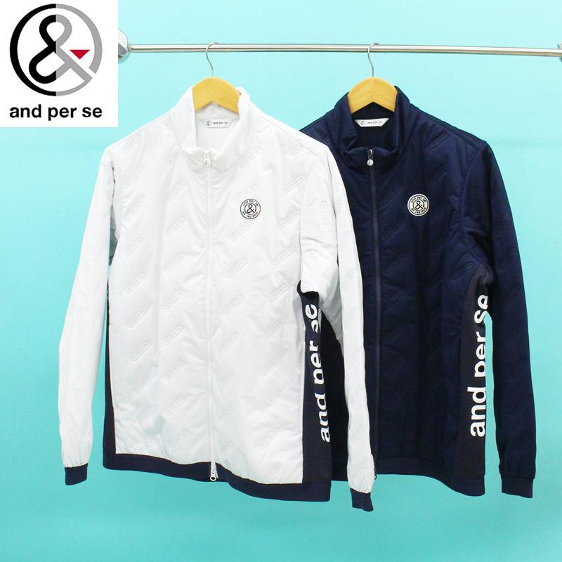 アンパスィ ◆ 冬用中綿メンズブルゾン◆Mサイズ◆ and per se ◆新品 and per se（アンパスィ） ゴルフウェア メンズ 中綿ジャケット