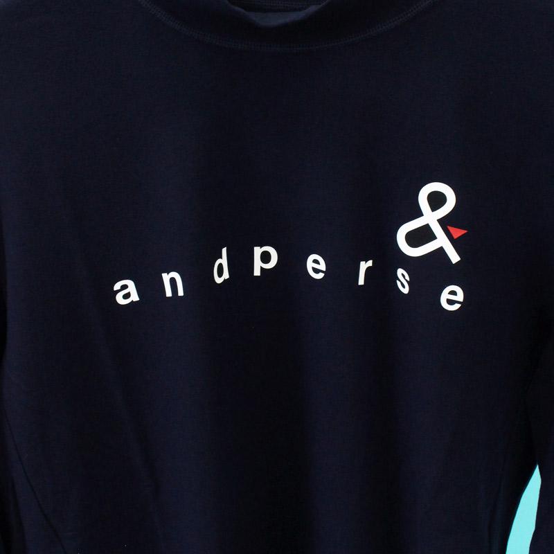 and per se アンパスィ　モックネック and per se（アンパスィ） 長袖 モックネックシャツ メンズ ゴルフ