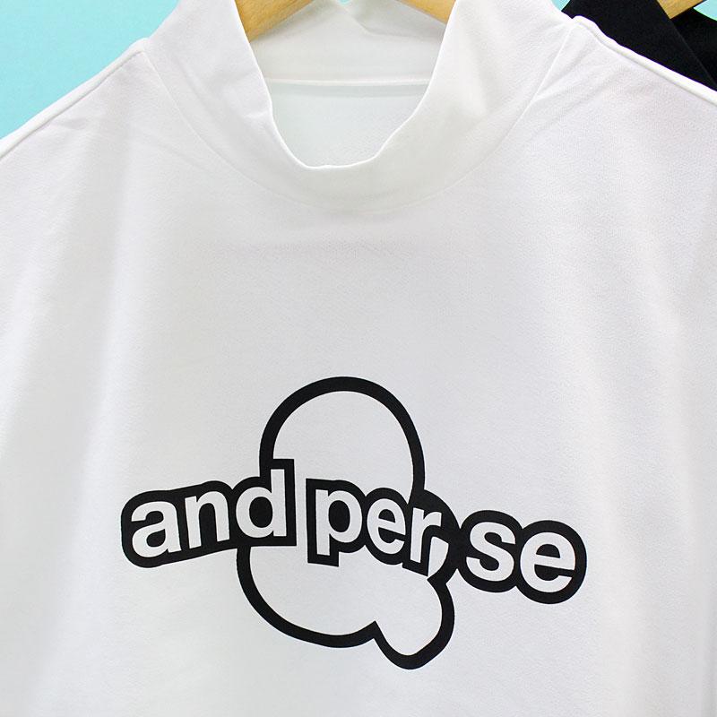 and per se（アンパスィ） ゴルフウェア レディースモックネックシャツ