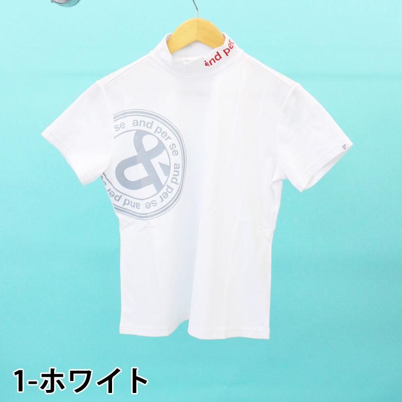 and per se（アンパスィ） ゴルフウェア レディースモックネックシャツ