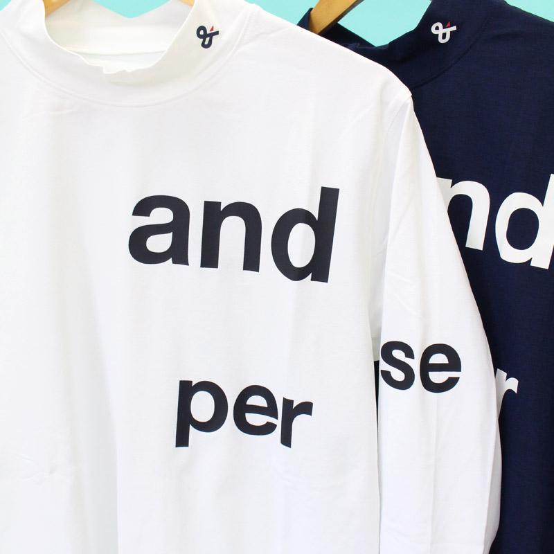 and per se（アンパスィ） ゴルフウェア メンズ モックネックシャツ