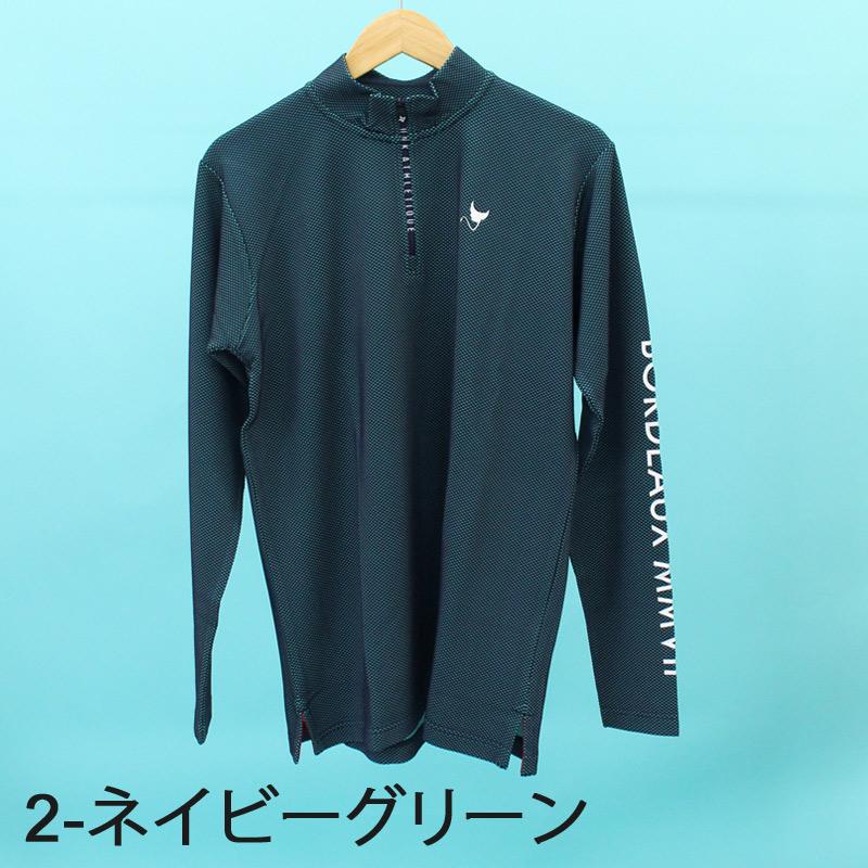 CLUNK（クランク） ゴルフウェア メンズ ハーフジップポロシャツ 長袖