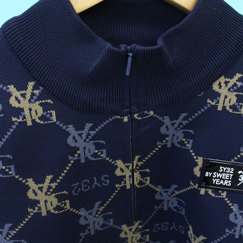 サイズ：L SY32 BY SWEET YEARS GOLF エスワイサーティトゥ  ハーフジップ 長袖ニットセーター  ブラック系 [240101427995] ゴルフウェア メンズ ストスト 楽天市場】SY32 BY SWEET YEARS GOLF エスワイサーティトゥ