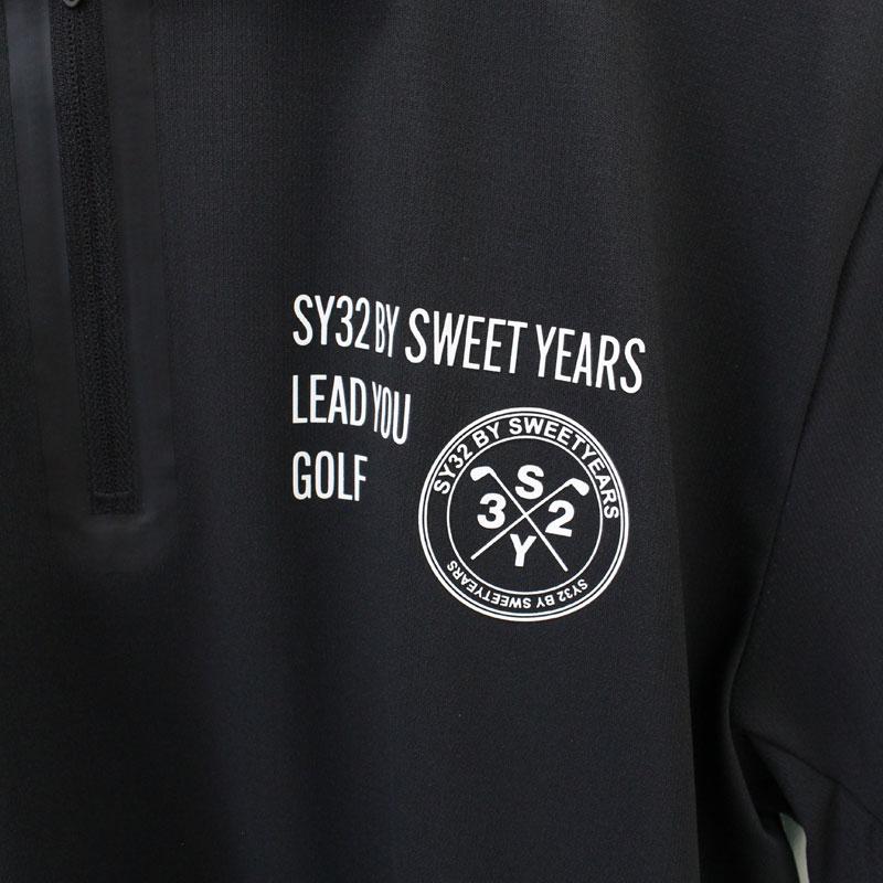 SY32 BY SWEETYEARS ゴルフウェア ポロシャツ ランダムロゴ SY32 by SWEET YEARS GOLF ゴルフウェア メンズ ポロシャツ 半袖