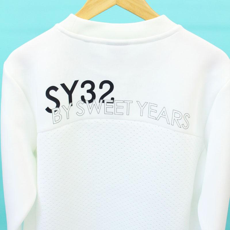 【完売】SY32 BY SWEET YEARS ゴルフウェア ロゴ トレーナー SY32 by SWEET YEARS ゴルフウェア メンズ トレーナー トップス