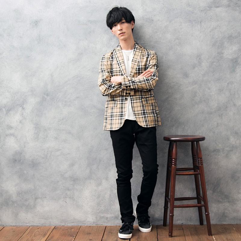 テーラードジャケット メンズ ジャケット タータンチェック グレン