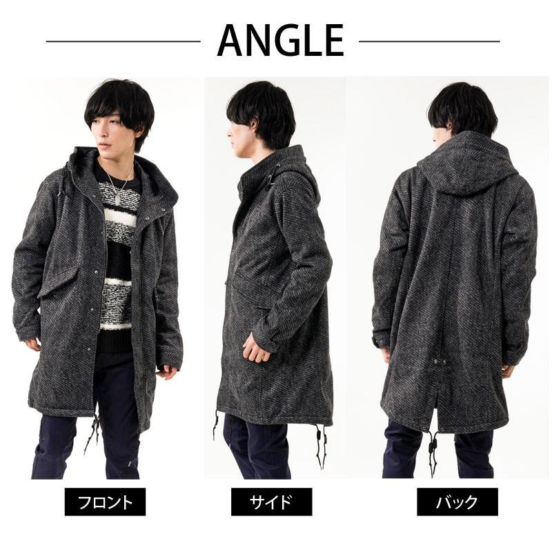 メンズモッズコート カルゼ ニットフリース ミリタリージャケット