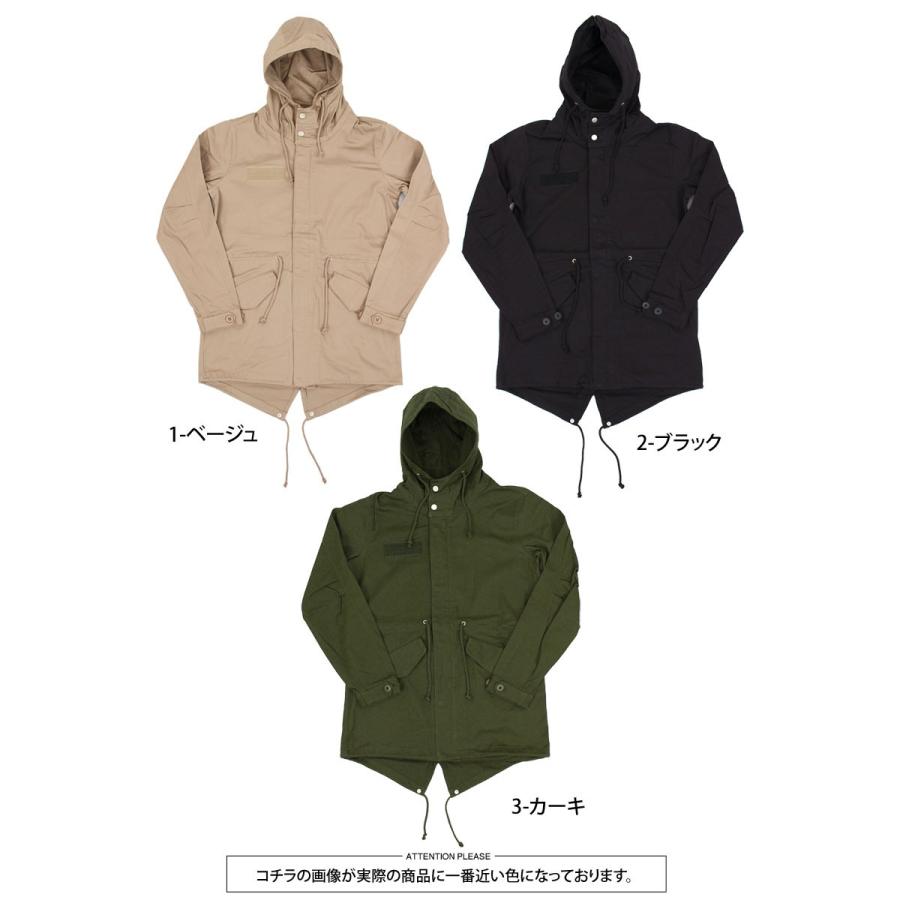 モッズコート メンズ ミリタリージャケット ストレッチツイル ブルゾン