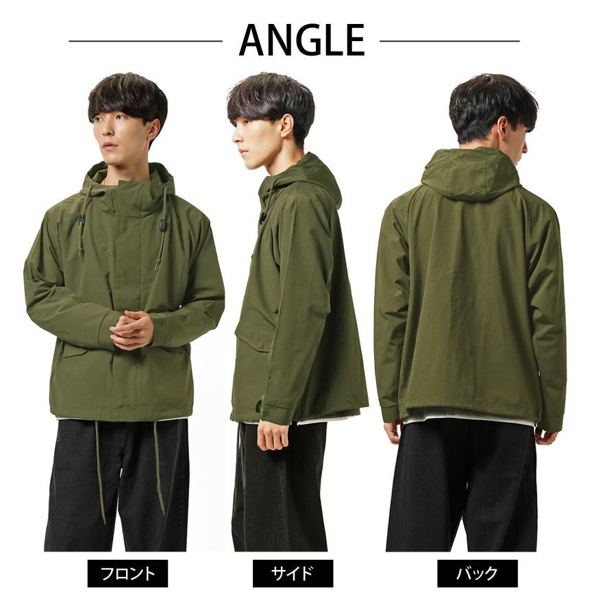 メンズモッズコート ショート ワイドシルエット ドロップショルダー 撥水加工 無地 ミリタリージャケット Jkt 152 Inase Casualinase カジュアルイナセ 通販 Yahoo ショッピング