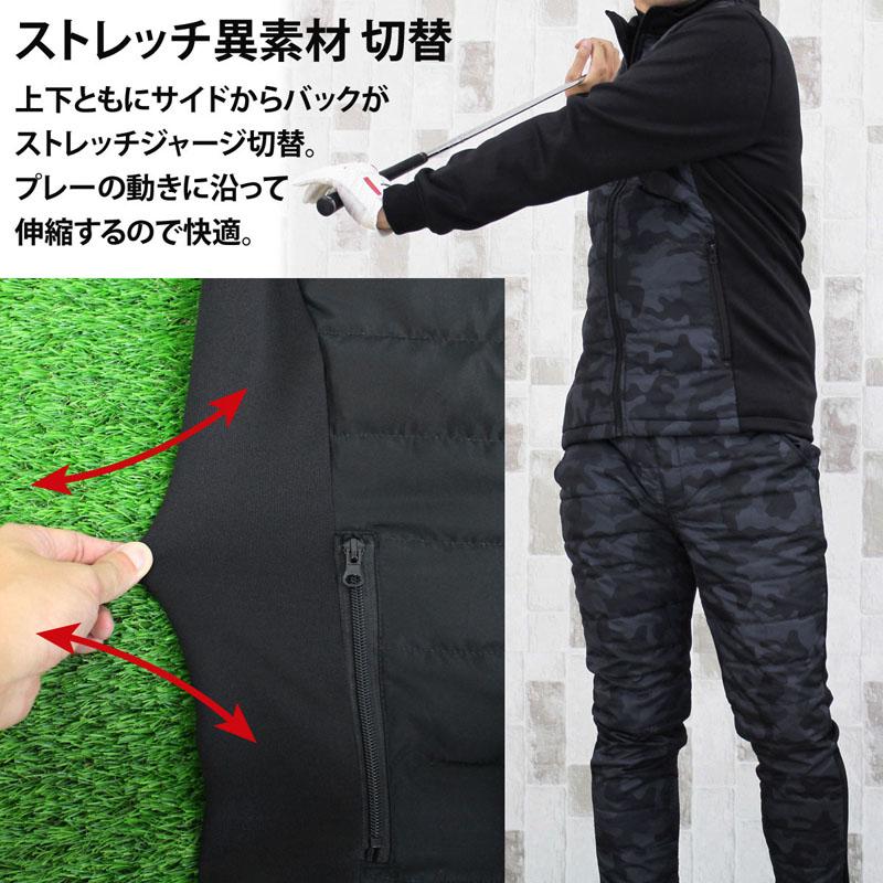 ゴルフジャケット メンズ ダウンジャケット ゴルフウェア 暖か裏起毛