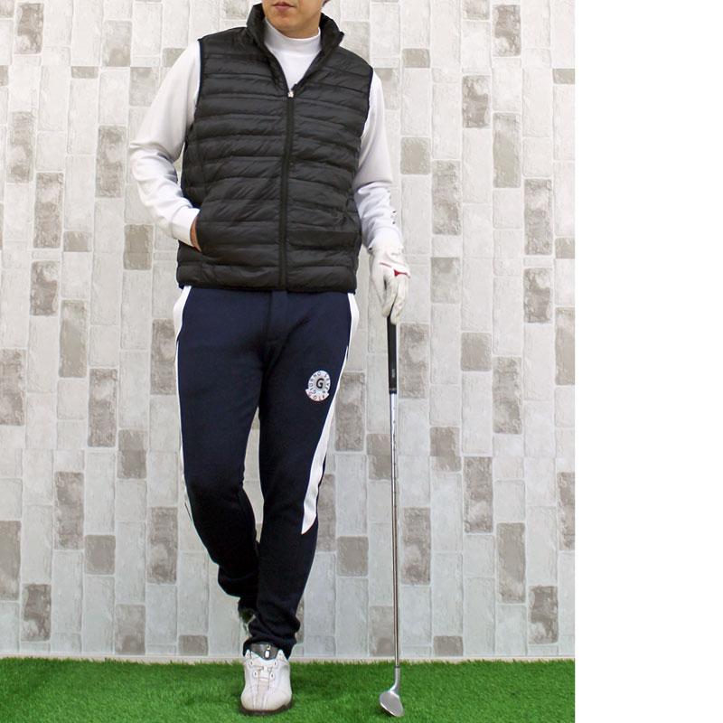 ゴルフ ダウンベスト メンズ ゴルフウェア シームレス ジャケット