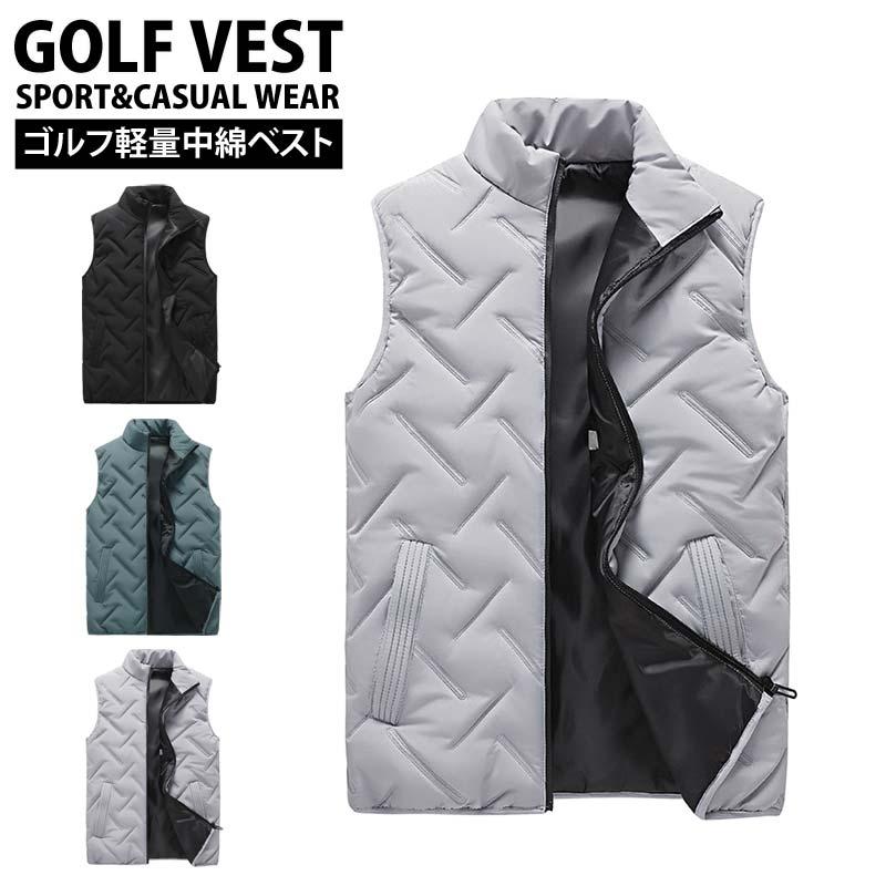 ゴルフ 中綿ベスト メンズ ゴルフウェア ジャケット アウター ブルゾン